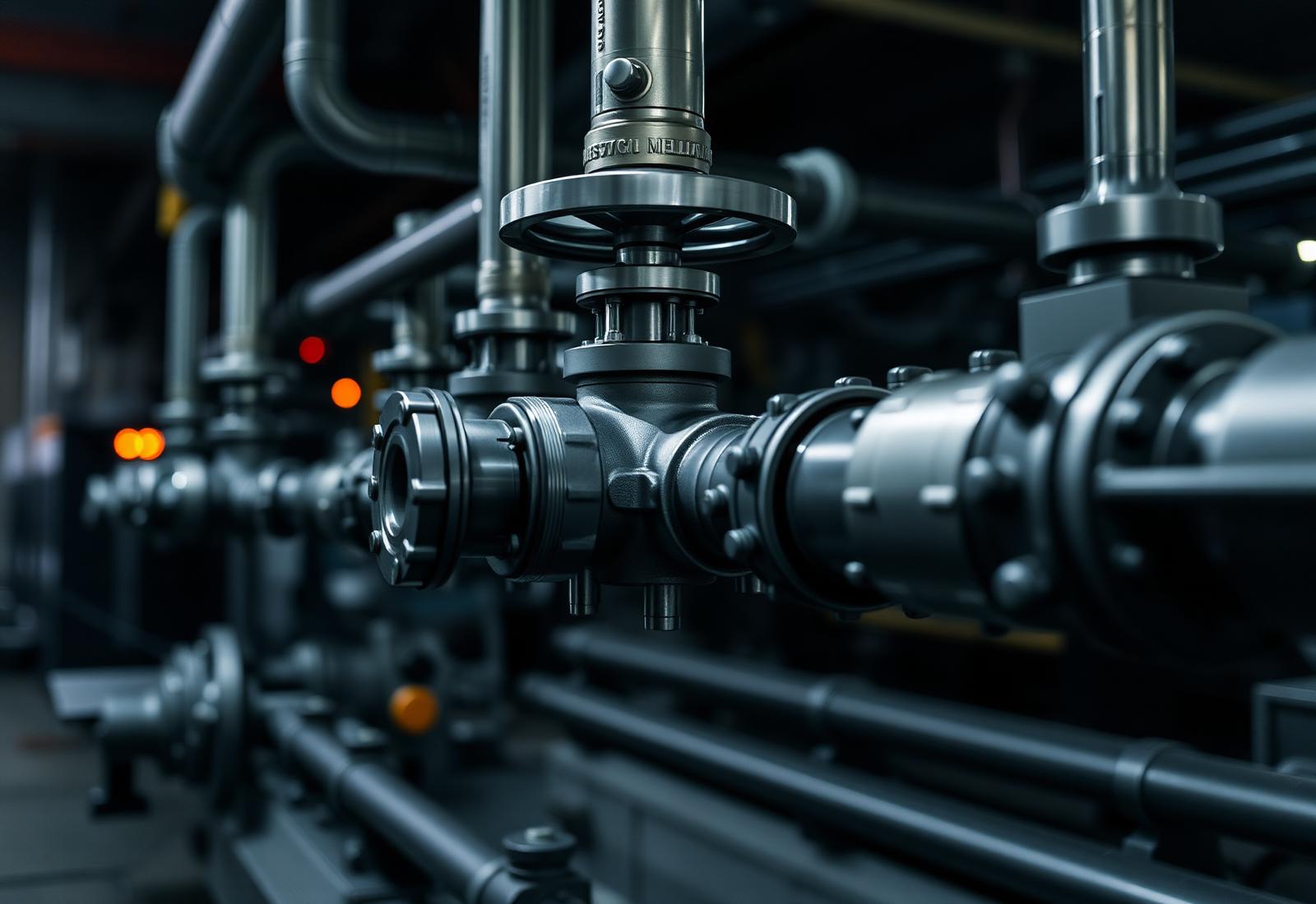 Industrial piping and valves