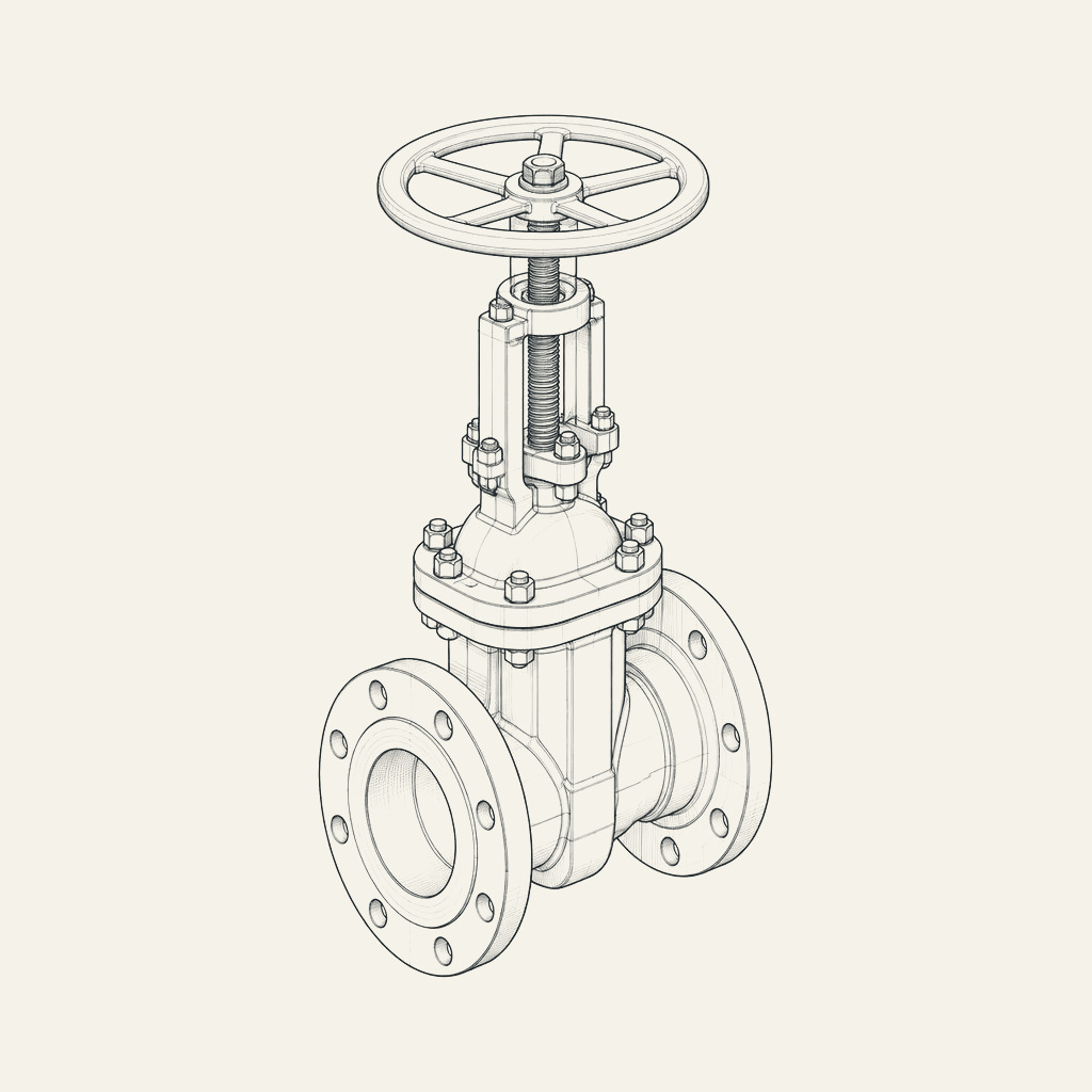 Illustrative valve sketch for Refining & Petrochemical
